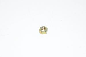 M6x1, RH, yellow passivated steel hexagon nut, 8.8, DIN 934