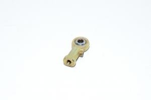 Rod end knuckle bearing wih grease nipple M5x0.8 female, inner thread, RH, yellow passivated