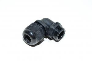 PG11, Jacob Perfect 50.411 PA9005 90° angle cable gland for 5...10mm cable, black, plastic, IP68