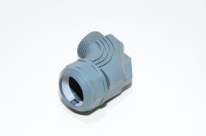 PG16, Murrplastik M-Tec 83561016 KW-PG16 90° angled conduit fitting for Murrflex M20/P16 (S) conduits, gray, plastic, IP65