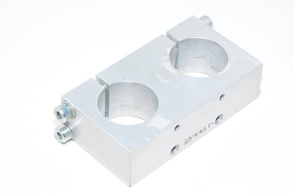 Aluminium dual mounting plate for 45mm tubes