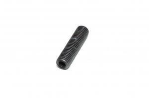 M12x1.75, 50mm, RH, black steel cup point set screw, 12.9, DIN 916, ISO 4029