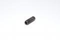 M8x1.25, 25mm, RH, black steel cup point set screw, 12.9, DIN 916, ISO 4029
