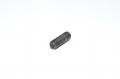 M8x1.25, 25mm, RH, black steel cup point set screw, 12.9, DIN 916, ISO 4029