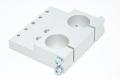 Afag 11005010 MT 45x2B yksiosainen asennuslevy 45mm putkelle, malli 2