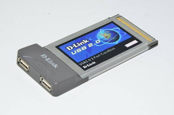 D-link DUB-C2 USB 2.02 port cardbus PCMCIA expansion card 2x USB