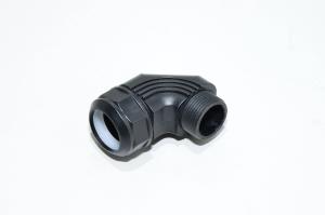 PG16, Murrplastik M-Tec 83561056 KW-PG16 90° angled conduit fitting for Murrflex M20/P16 (S) conduits, black, plastic, IP65