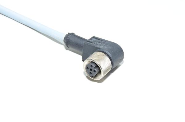 Anturikaapeli Murrelektronik 33395 jossa valettu muovinen kulmamallin suojaamaton 4-pin naaras M12 anturiliitin