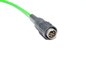 Anturikaapeli 6x 0.25mm² vihreä jossa Amphenol-Tuchel C 091 B-sarjan T 3424 551 suora uros 6-pin DIN