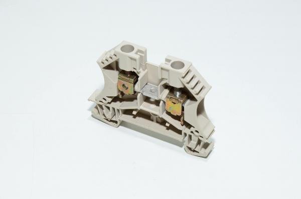Weidmüller WDU 6 1020200000 6mm² 800V 41A dark beige W-series W-standard single-level feed-through terminal block with screw connection