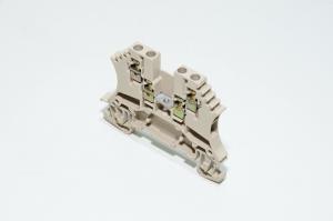 Weidmüller WDU 1.5/ZZ 1031400000 1.5mm² 800V 17.5A dark beige W-series W-standard single-level duo feed-through terminal block with screw connection
