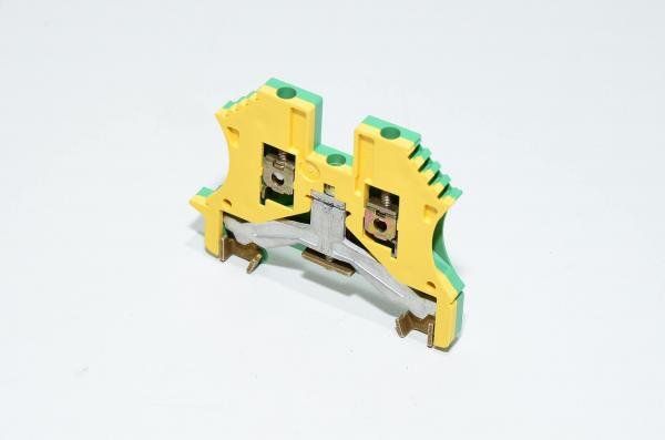 Weidmüller WPE 2.5 1010000000 2.5mm² 800V yellow green W-series W-standard grounding single-level feed-through terminal block with screw connection