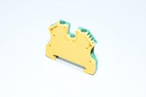 Weidmüller WPE 6 1010200000 6mm² 800V yellow green W-series W-standard grounding single-level feed-through terminal block with screw connection