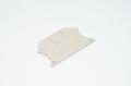 Weidmüller WAP 2.5/4/6/10 1050000000 dark beige end plate for W-series terminal blocks