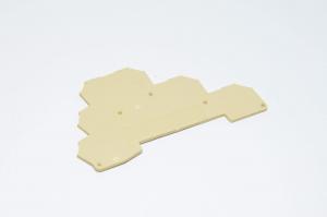 Weidmüller AP DLD 2.5 DB 1784210000 tumma beige päätylevy W-sarja riviliittimille