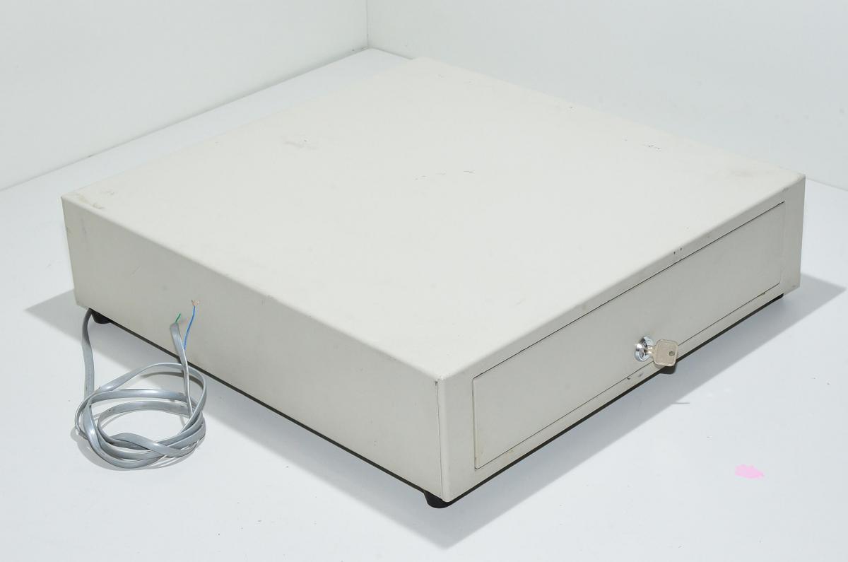 International Cash Drawer IDC 3S460 white solenoid operated lockable