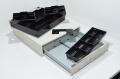 International Cash Drawer IDC SS-103/3S-423 white solenoid operated lockable cash drawer, model 1 (no keys)