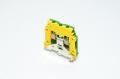 Entrelec M 4/6.P 5113 1SNA 165 113 R1600 4mm² 800V yellow green grounding single-level feed-through terminal block with screw connection