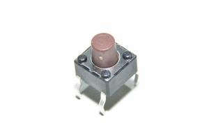 Multicomp MCDTS6-3N, 6.5x4.5mm, 7mm, 160g, 1x NO, piirilevypainike *uusi*