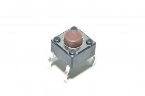Multicomp MCDTS6-2N, 6.5x4.5mm, 5mm, 160g, 1x NO, piirilevypainike *uusi*