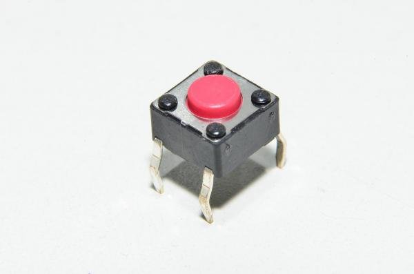 Multicomp MCDTS6-1R, 6.5x4.5mm, 4,3mm, 260g, 1x NO, piirilevypainike *uusi*