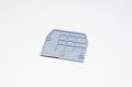 Entrelec FEM6 1SNA 118 368 R1600 gray end plate for M-series terminal blocks