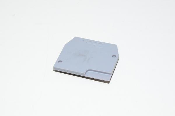 Entrelec FEM6 1SNA 118 368 R1600 gray end plate for M-series terminal blocks
