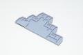 Entrelec FED3E 1SNA 116 771 R2000 gray end plate for D-series terminal blocks