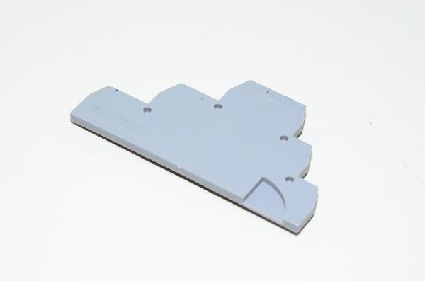 Entrelec FED3E 1SNA 116 771 R2000 gray end plate for D-series terminal blocks