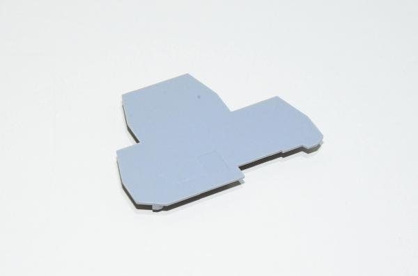 Entrelec SCF6D 1SNA 198 495 R1000 harmaa päätylevy M-sarjan riviliittimille