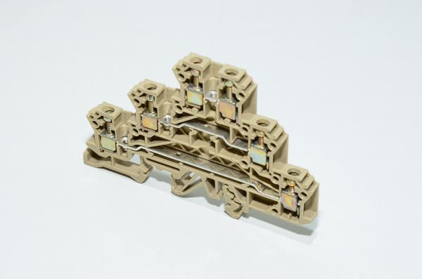 Conta-Clip IKD 2.5 BG 1261.2 2.5mm² 250V 24A beige triple-level feed-through terminal block with screw connection