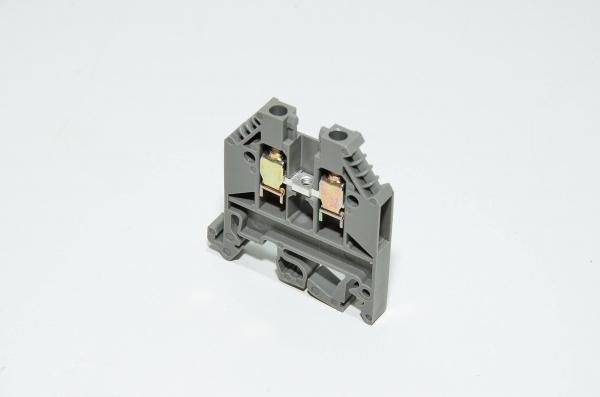 Wieland Electric Selos WK 4/U 57.504.0055.0 4mm² 800V 32A tummanharmaa yksikerrosläpimenoriviliitin ruuvikiinnityksellä