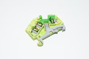 Wago 280-637 2,5mm² 800V 24A yellow green grounding single-level feed-through terminal block with spring-cage connection