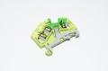 Wago 280-637 2,5mm² 800V 24A yellow green grounding single-level feed-through terminal block with spring-cage connection