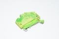 Wago 280-637 2,5mm² 800V 24A yellow green grounding single-level feed-through terminal block with spring-cage connection