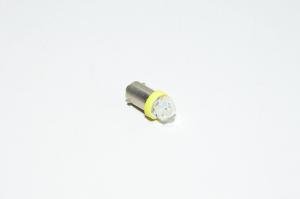 BA9S keltainen Super Flux 7.6x7.6mm 3-6VDC LED *uusi*