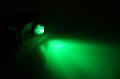 BA9S vihreä Super Flux 7.6x7.6mm 3-6VDC LED *uusi*