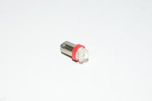 BA9S punainen Super Flux 7.6x7.6mm 3-6VDC LED *uusi*