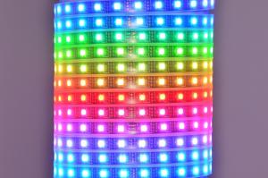 Worldsemi HC-F5V-60L-60LED-B-IP60 WS2812B 5VDC 90W 60LED/m IP60 joustava digitaalinen LED-nauha, 5m kela *uusi*