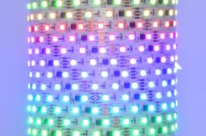 Worldsemi HC-T12V-20L-60LED-W-IP20 WS2811 12VDC 72W 60LED/m IP20 joustava digitaalinen LED-nauha, 5m kela *uusi*
