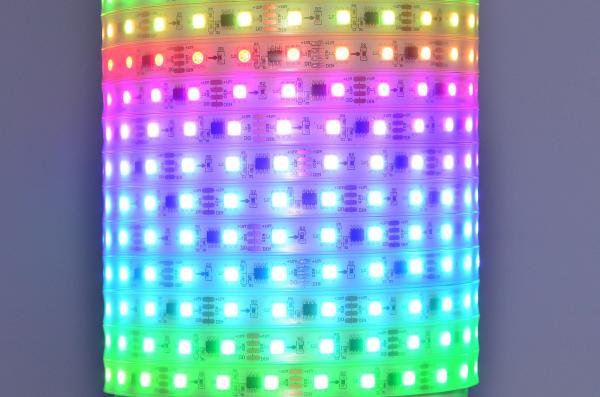Worldsemi HC-T12V-20L-60LED-W-IP60 WS2811 12VDC 72W 60LED/m IP60 joustava digitaalinen LED-nauha, 5m kela *uusi*