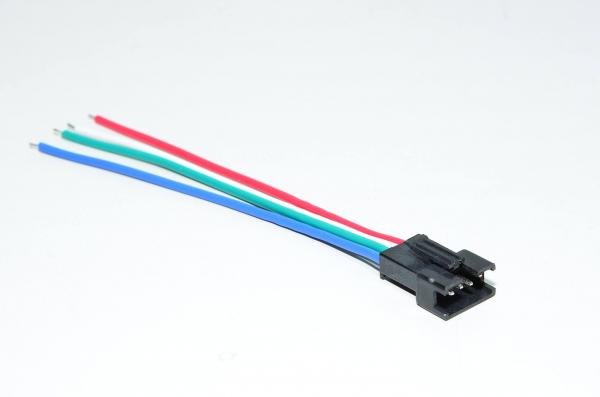 Worldsemi HC-4PIN-M 4-pin urosliitosjohto LED-nauhoille 1x0.5mm nastoilla ja 2.54mm nastavälillä *uusi*