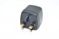 Power connector adapter, UK BS 1363 - EUR CEE 7/16 C, 5A fuse