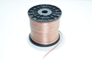 2x1,5mm² CCA 100m kela läpinäkyvää kaiutinkaapelia *uusi*