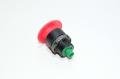 General Electric C-2000 22mm P9 series P9XER4RN operator head 40mm latching red emergency-stop mushroom button (turn to reset) IP66