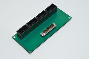 PMJ JB3.4 DWG 3918-0 I/O levy jossa 4x 12pin AMP D-3500 liitintä ja 1x DB-25M liitin, malli 2