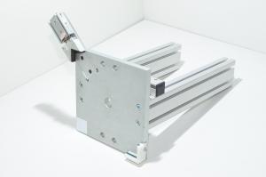 Aluminium square object centering assembly + SMC CXSL10-10