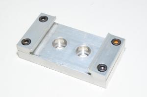 Aluminium mounting bracket 50x95x20mm for SMC MY1M25 series mechanically jointed rodless cylinders