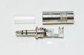 3,5mm stereo plug Rean NYS 231 L silver with metal housing for max 6mm cable *new*