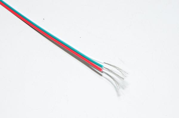3x0,3255mm² AWG22 digitaalisen LED nauhan virtakaapeli (metritavara) *uusi*